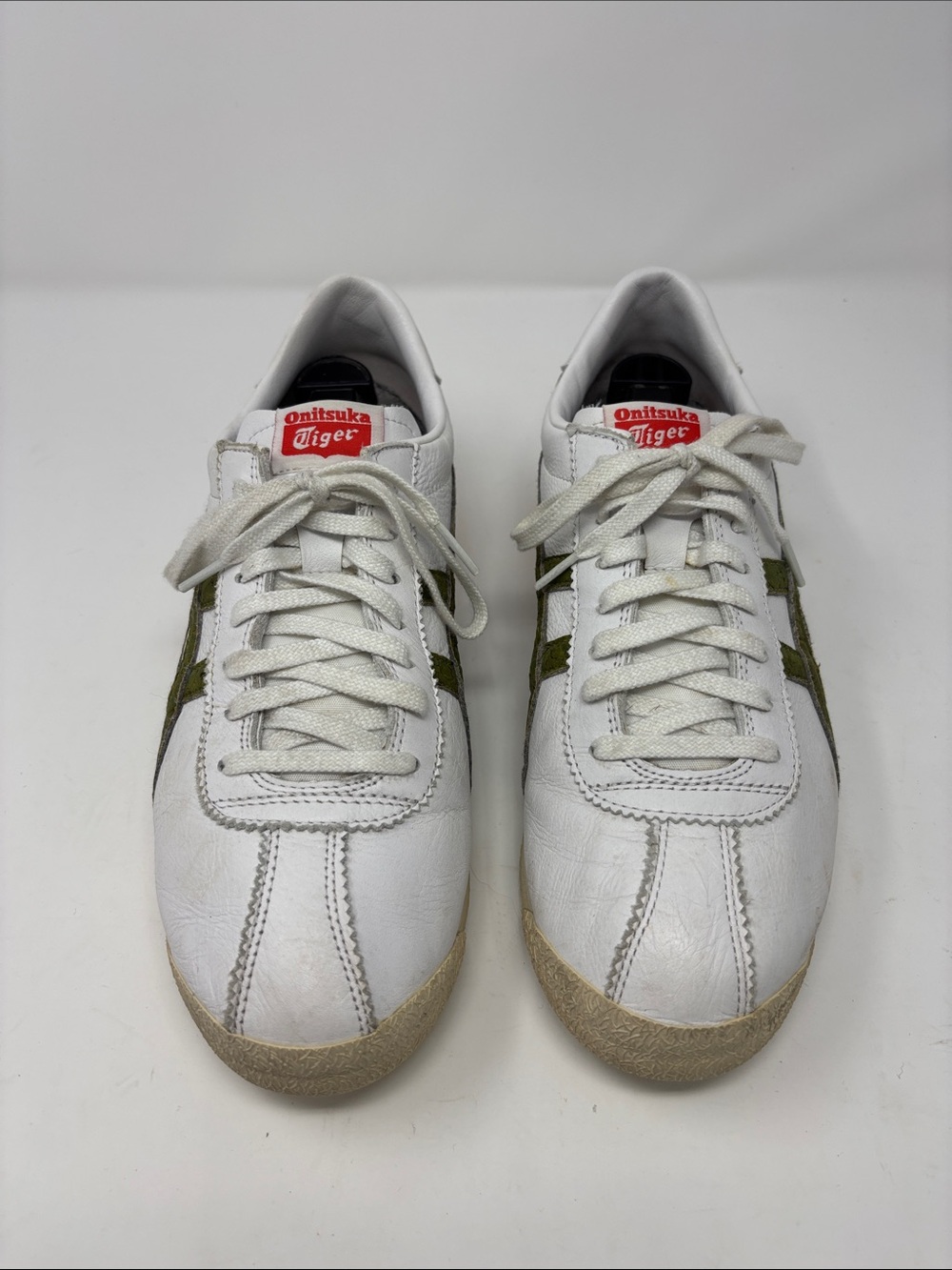 Onitsuka Tiger by Asics White & Olive Green Classic Men’s Sneakers